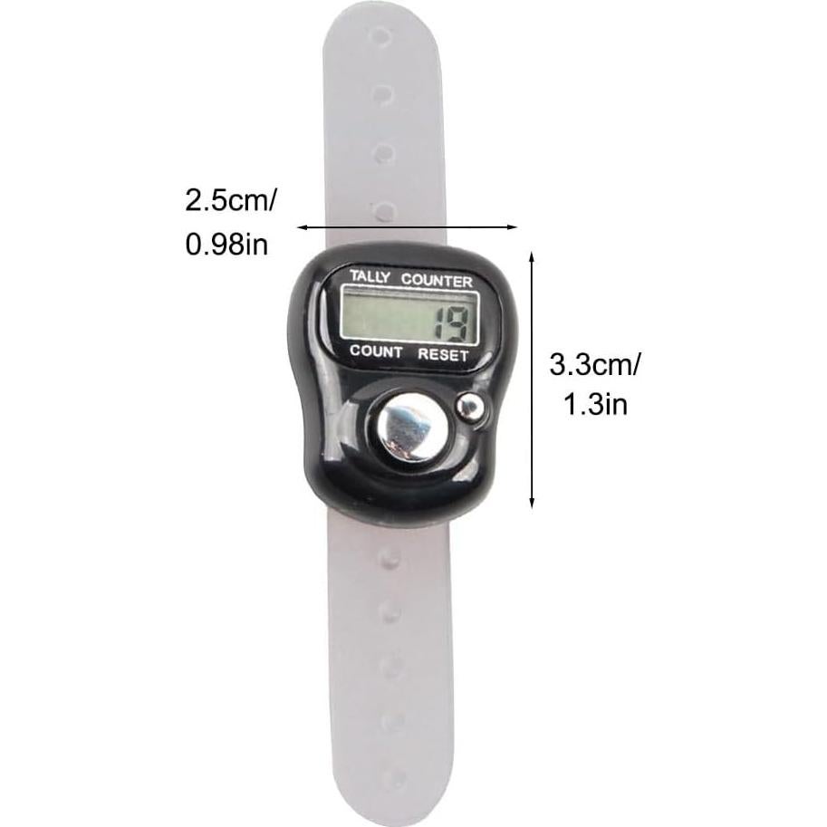 Contador de Dedos DONGKER 6 PCS Digital ABS Energía Eficiente