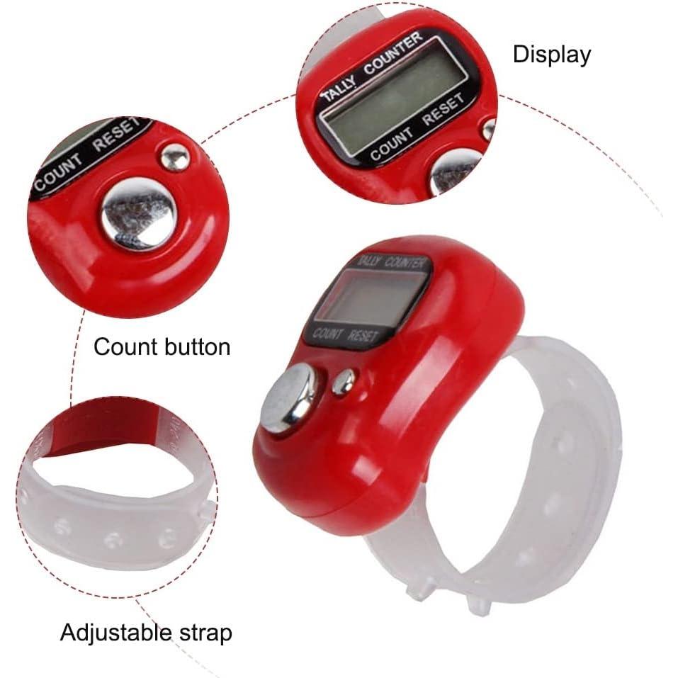 Contador de Dedos DONGKER 6 PCS Digital ABS Energía Eficiente