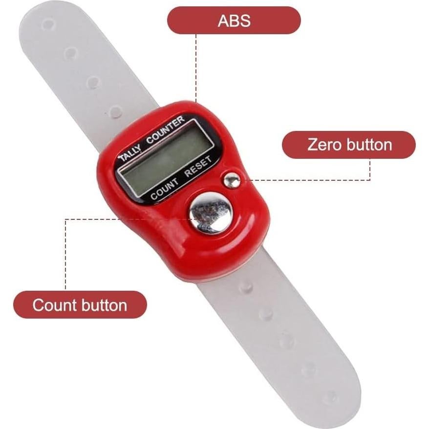 Contador de Dedos DONGKER 6 PCS Digital ABS Energía Eficiente