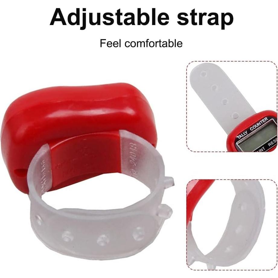 Contador de Dedos DONGKER 6 PCS Digital ABS Energía Eficiente