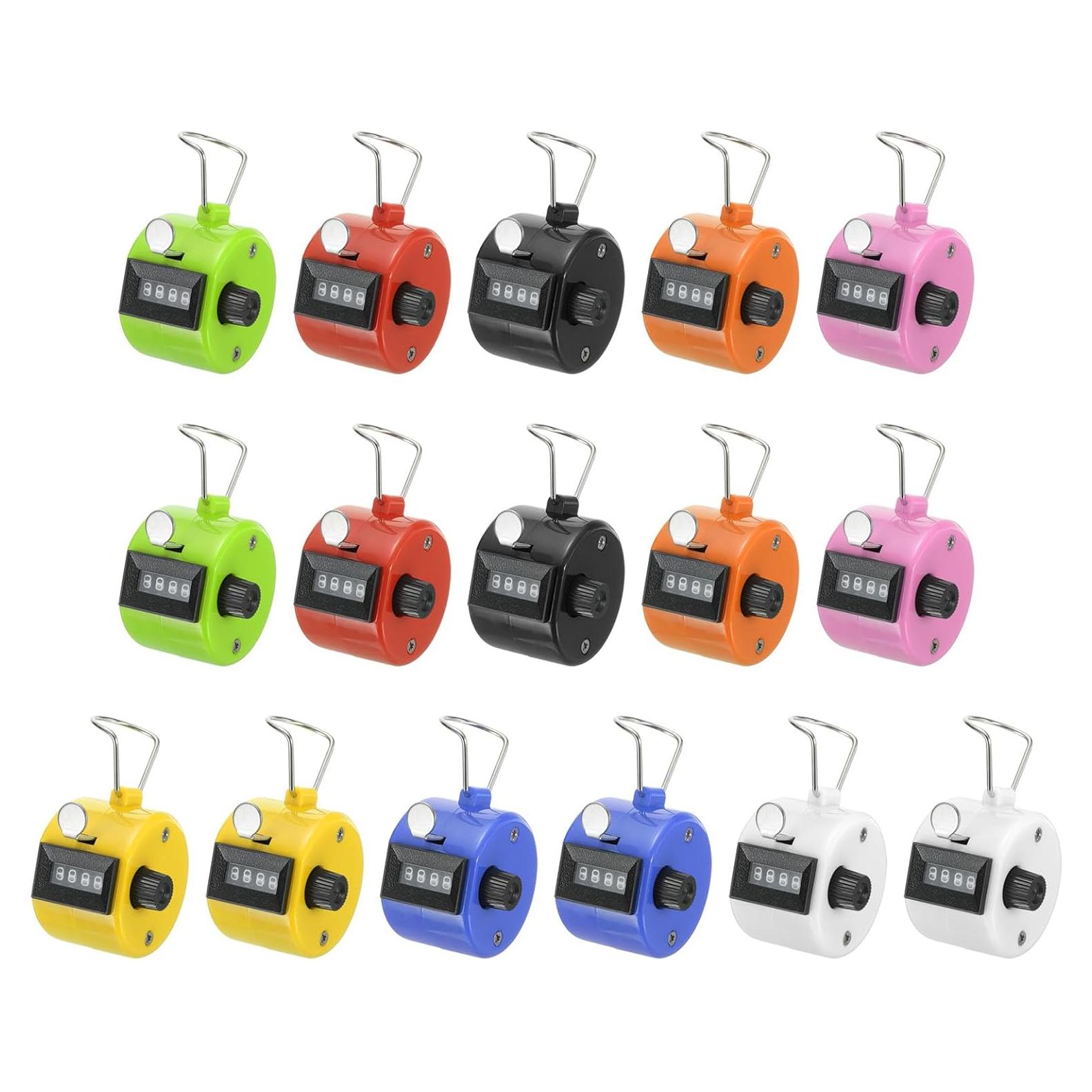 Contador Clicker PATIKIL 16 Pcs 4 Dígitos Portátil Multicolor