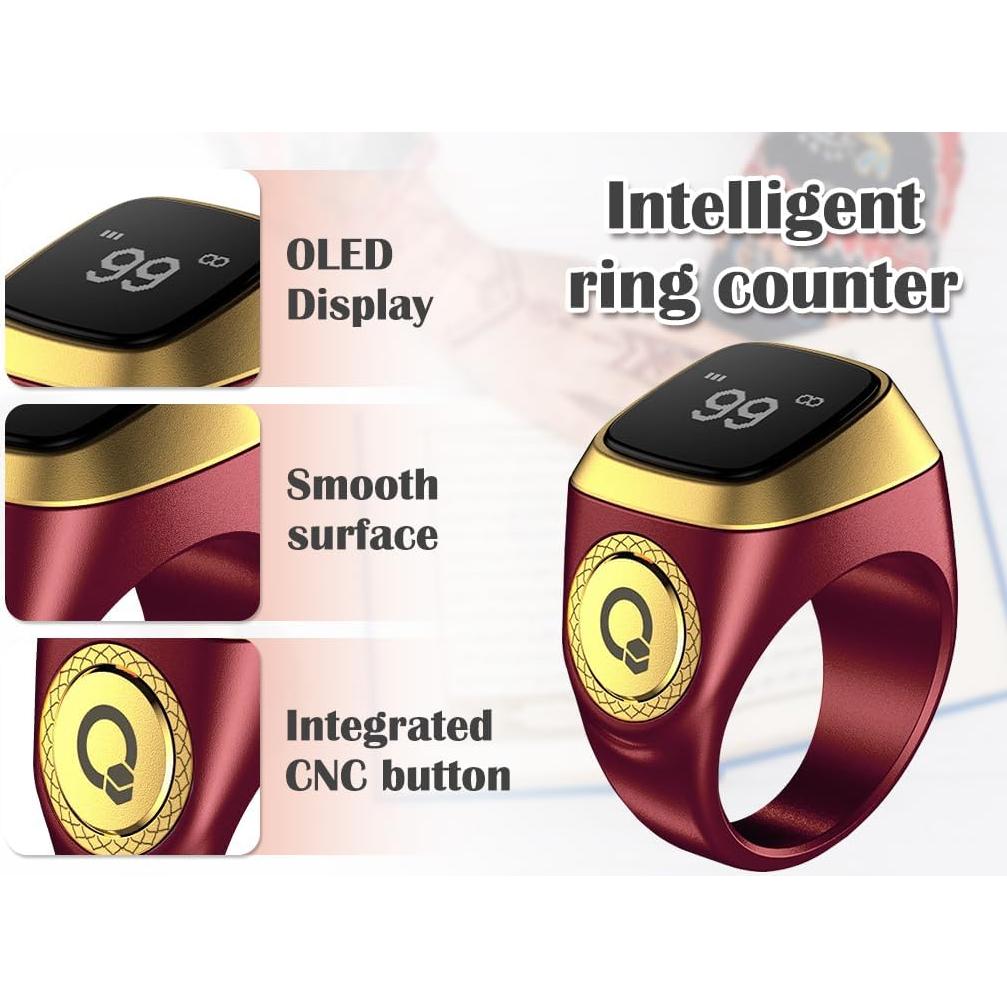 Contador de Anillo Inteligente Kellegour 20mm con Vibración