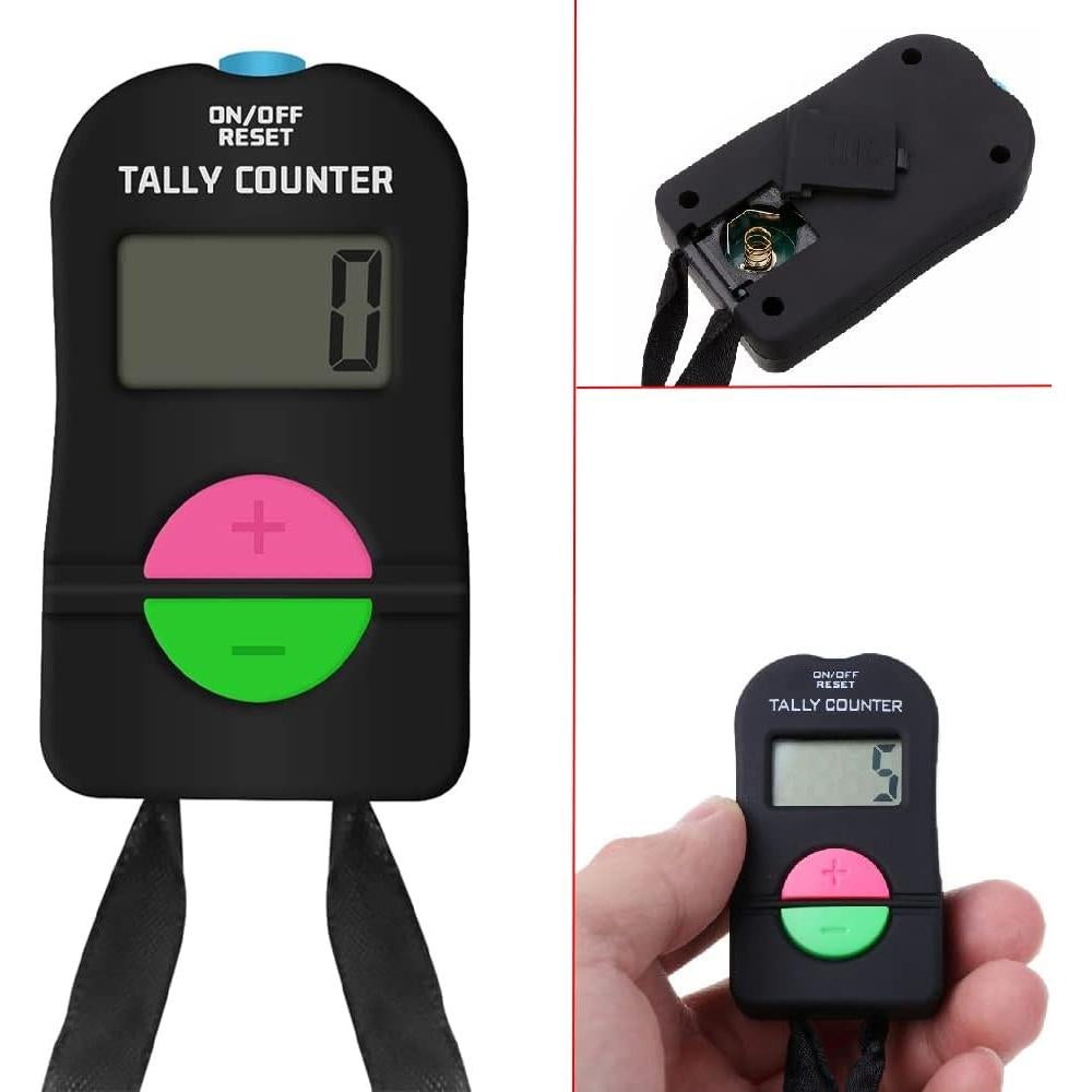 Contador Electrónico SEIWEI 4 Dígitos Portátil Negro