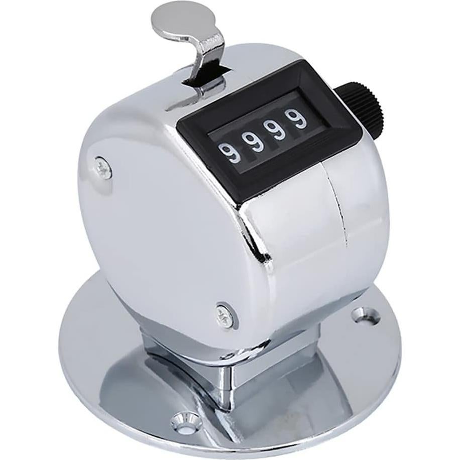 Contador de Tally de Mano AKLOSIPY 4 Dígitos Metal Ligero