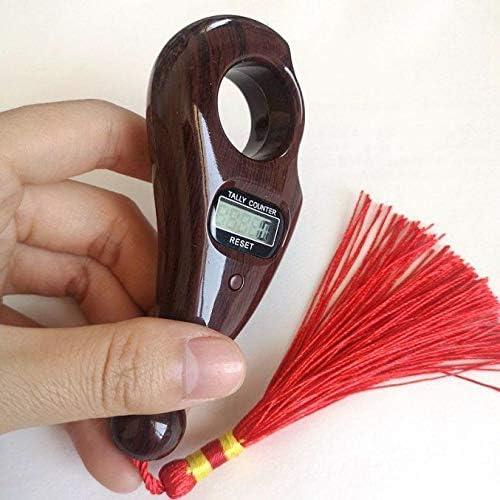 Contador Digital de Misbaha Genérico para Oración - Madera Oscura