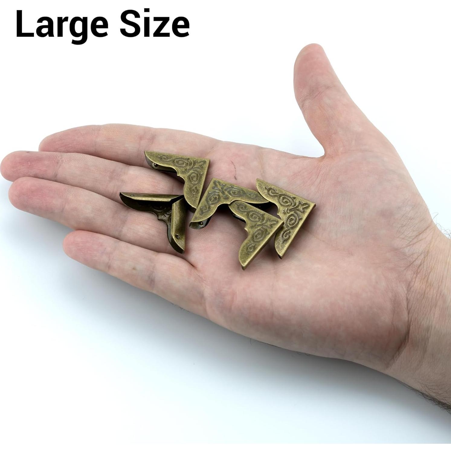 60 Protectores de Esquinas de Metal Vintage IFAMIO 3cm