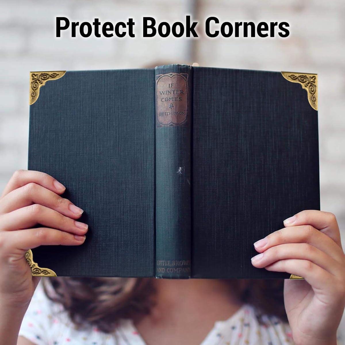 60 Protectores de Esquinas de Metal Vintage IFAMIO 3cm