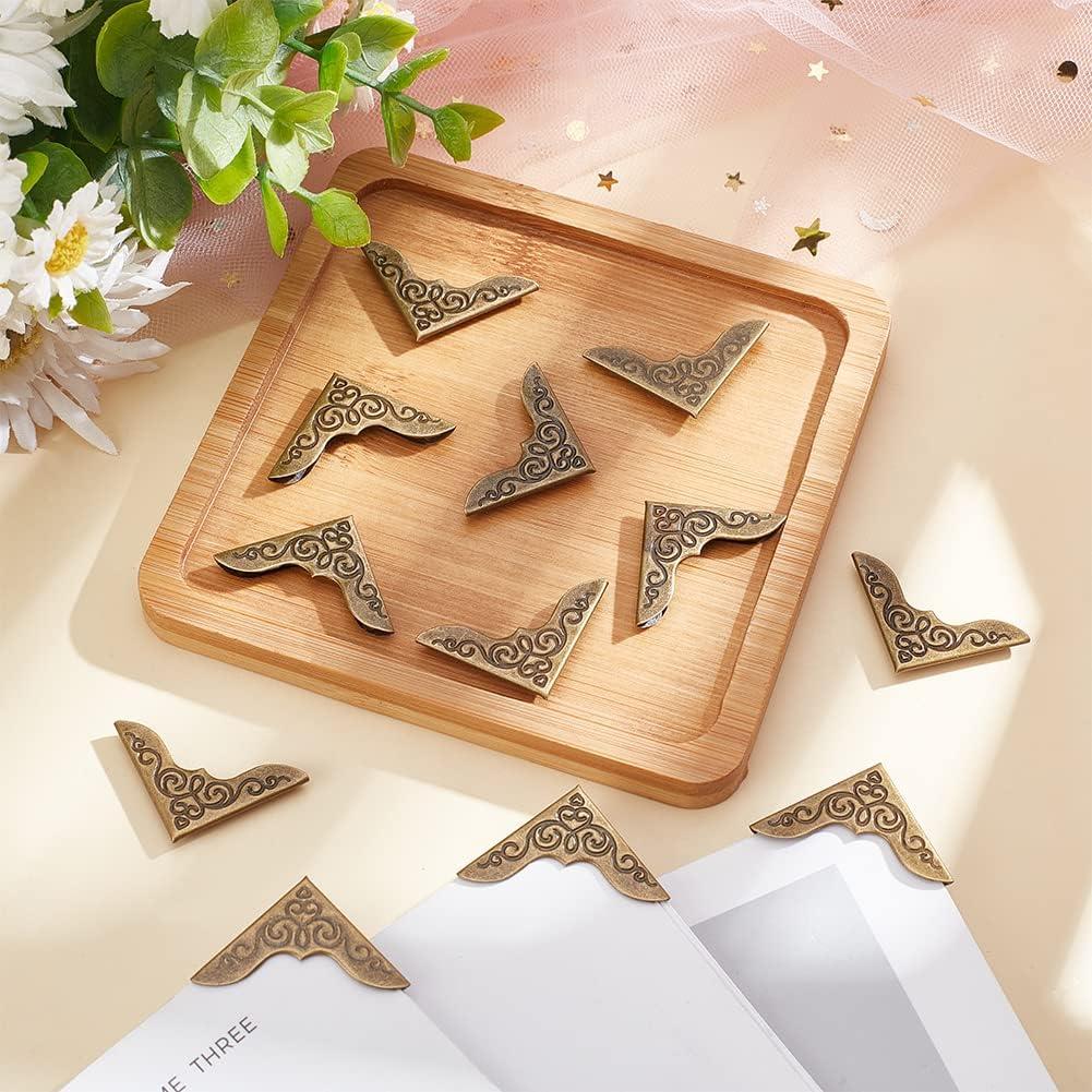 Protectores de Esquinas de Libro PH PandaHall 150pcs Bronce Antiguo