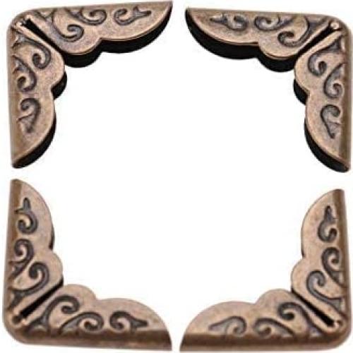 50 Protectores de Esquinas de Metal Hilitand Bronce para Álbumes