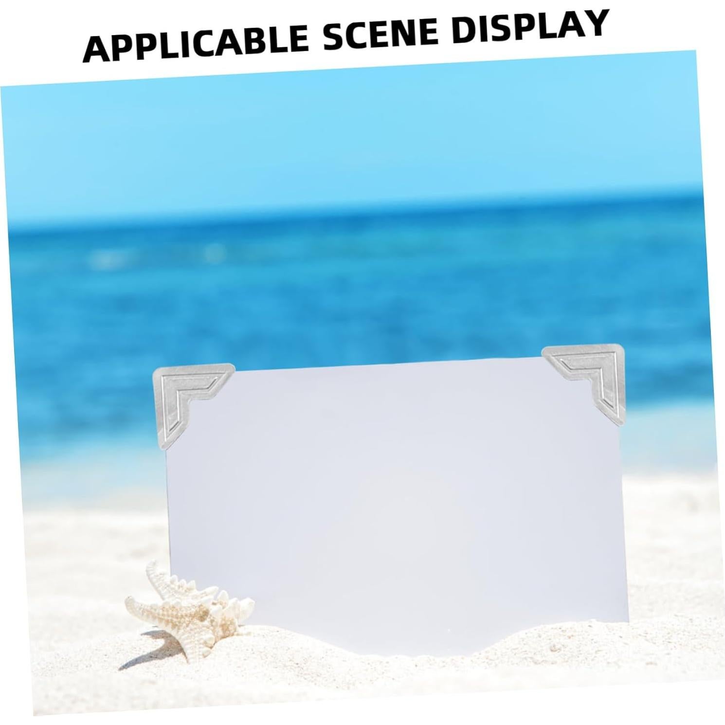 Esquinas de Foto Autoadhesivas VILLFUL 10 Hojas Negro Dorado