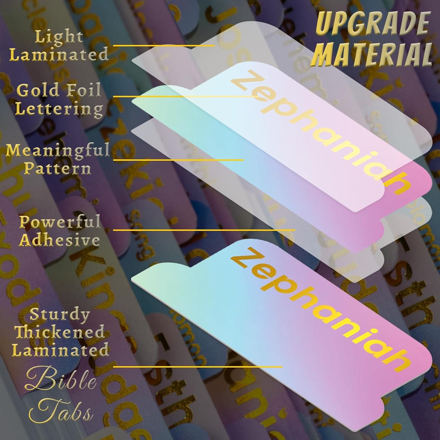 Etiquetas de Biblia Laminadas Homeair con Foil Dorado