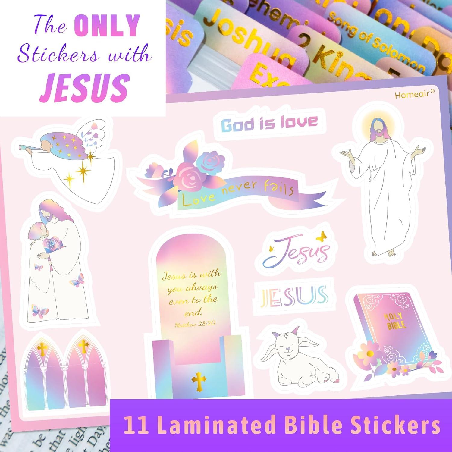 Etiquetas de Biblia Laminadas Homeair con Foil Dorado