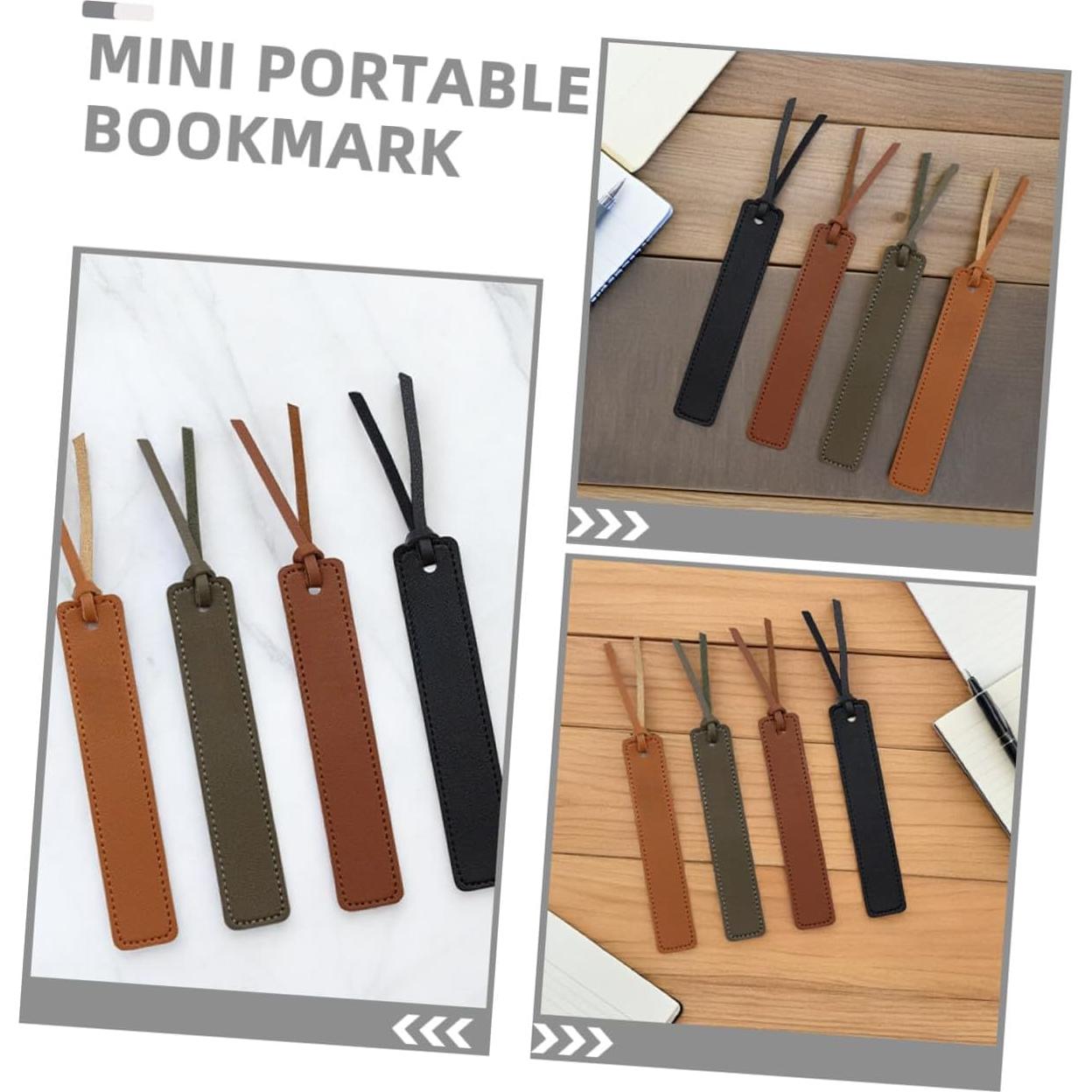 10 Marcadores de Libros Mini Parliky Coloridos PU 19.2x2.4cm