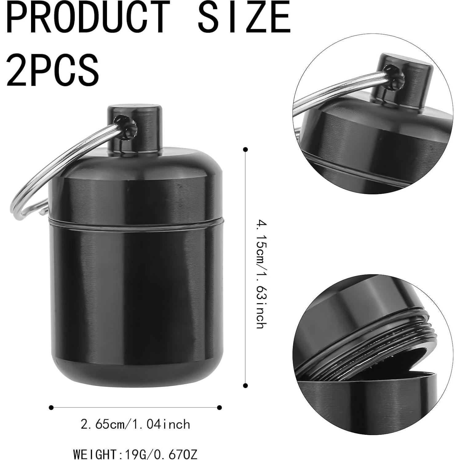 Estuche de Transporte para Tapones de Oído XIHIRCD 2 Piezas 4.15x2.65 cm