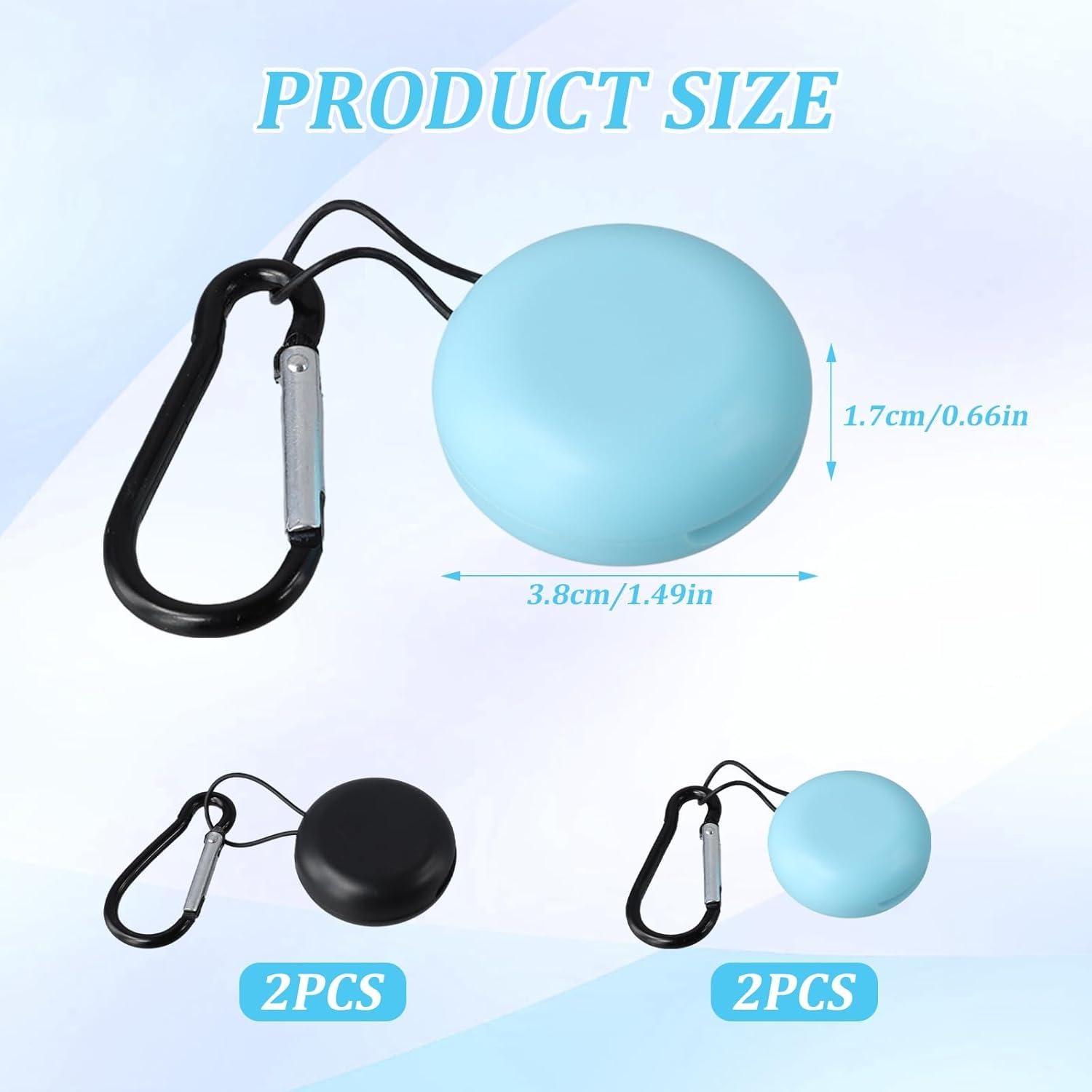 Estuche Mini Portátil para Tapones de Oído Panthra - 4 Piezas