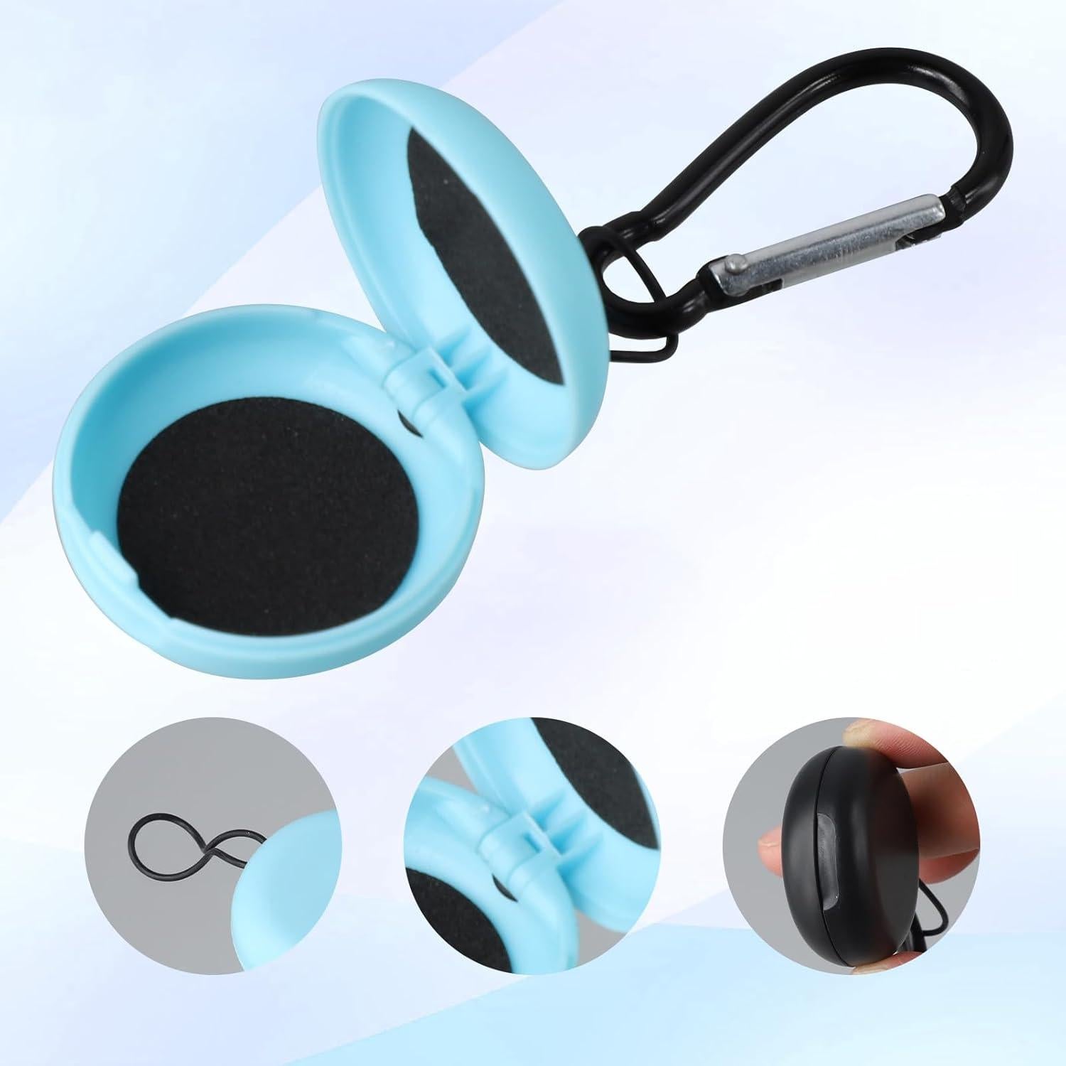 Estuche Mini Portátil para Tapones de Oído Panthra - 4 Piezas