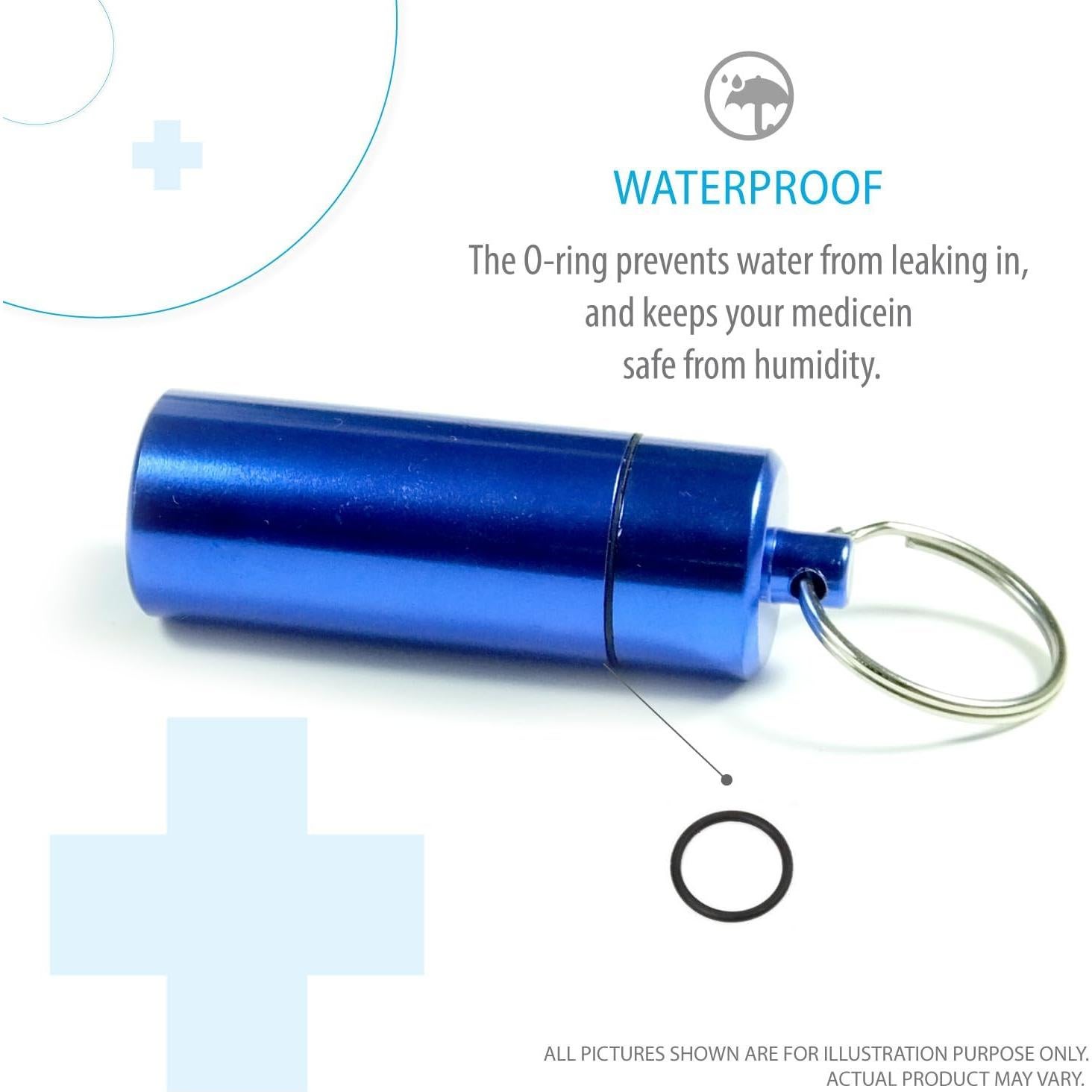 Organizador de Pastillas Deke Home Aluminio Impermeable 2x6cm