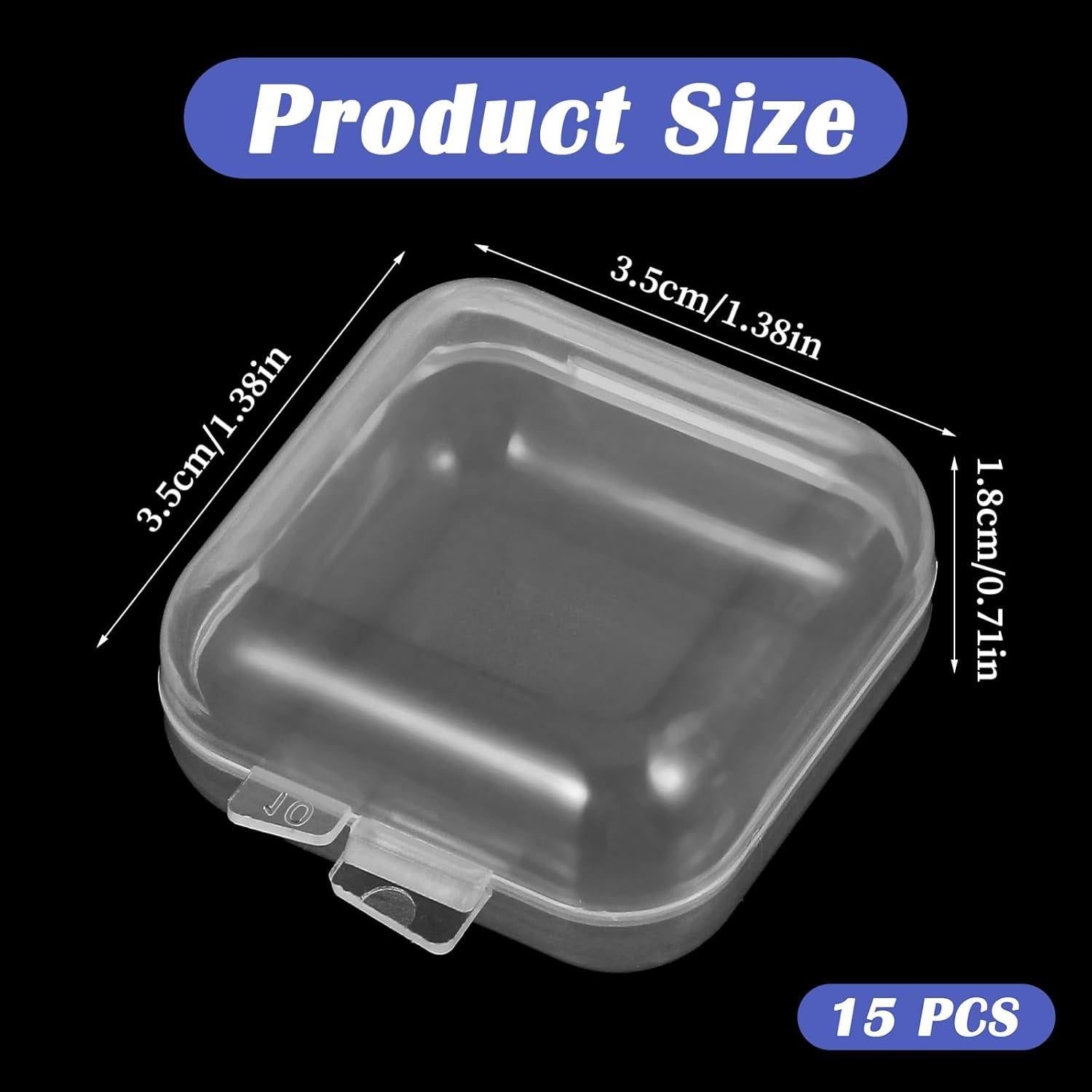 15 Estuches Transparentes WJIAA para Almacenamiento de Joyas