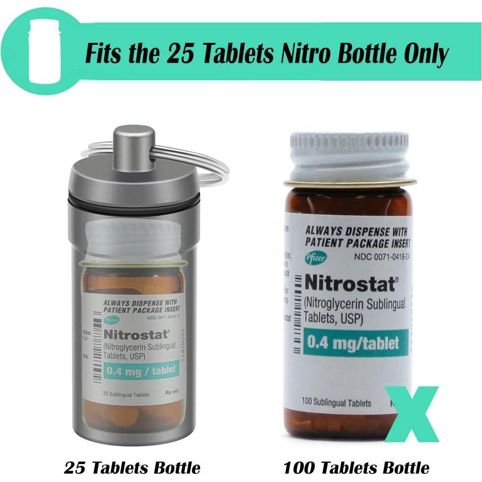 Contenedor de Pastillas EFFIET Aluminio Impermeable 5.08x2.03cm