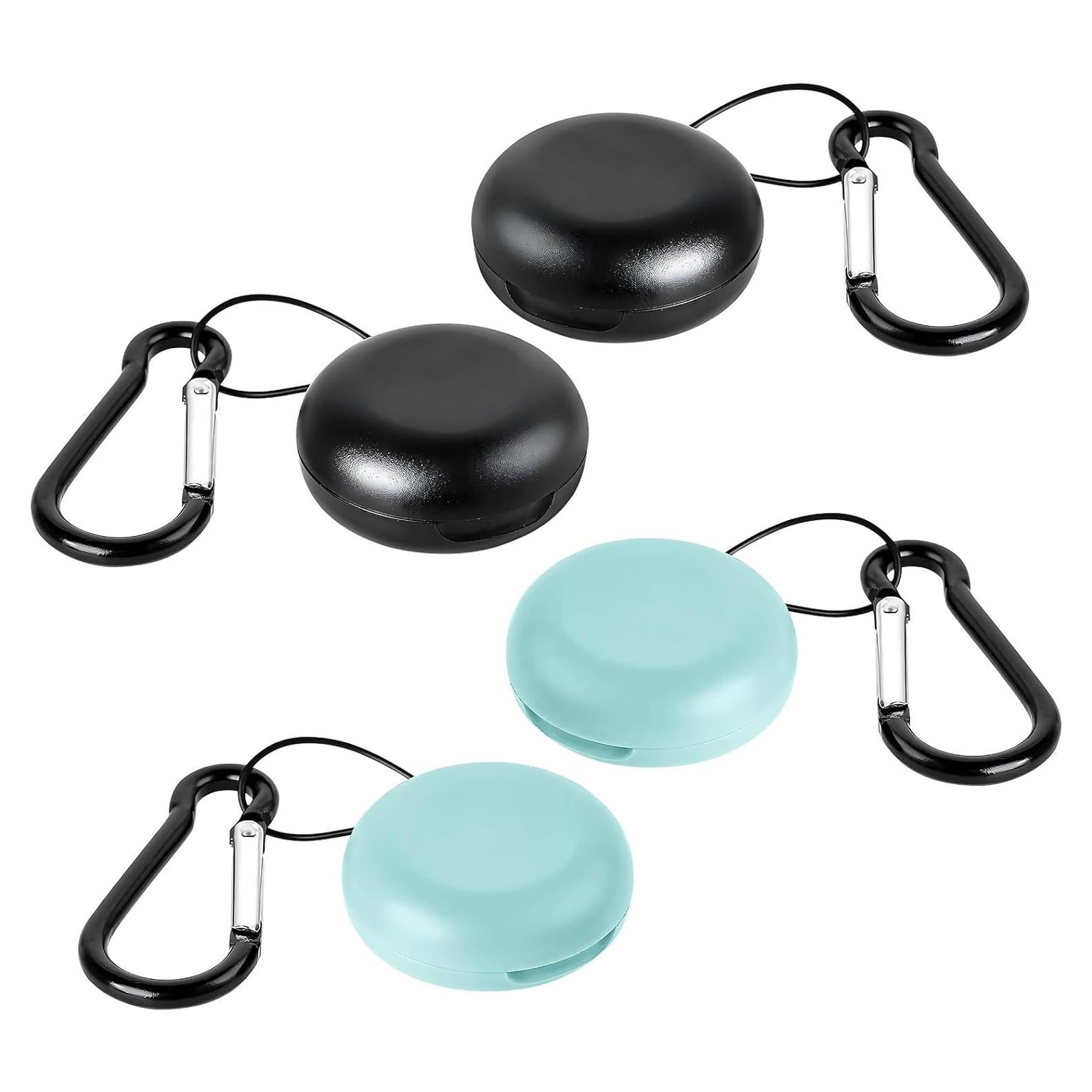 Set de 4 Estuches para Tapones de Oído Genérico Azul y Negro