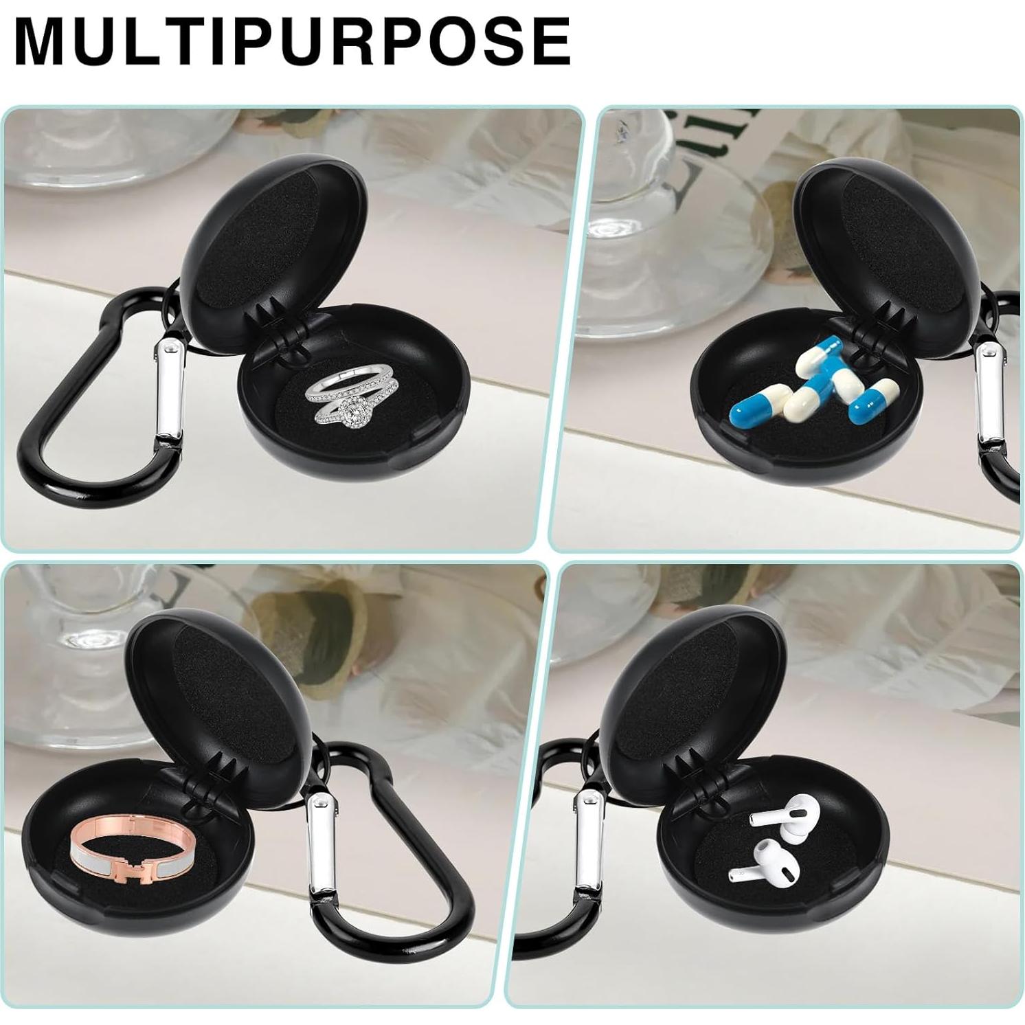 Set de 4 Estuches para Tapones de Oído Genérico Azul y Negro