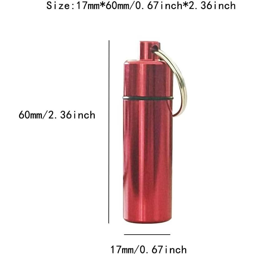 Estuche para Pastillas FAYALA 8 Piezas Aluminio Impermeable