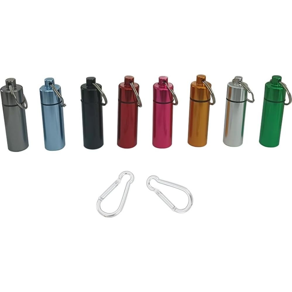 Estuche para Pastillas FAYALA 8 Piezas Aluminio Impermeable