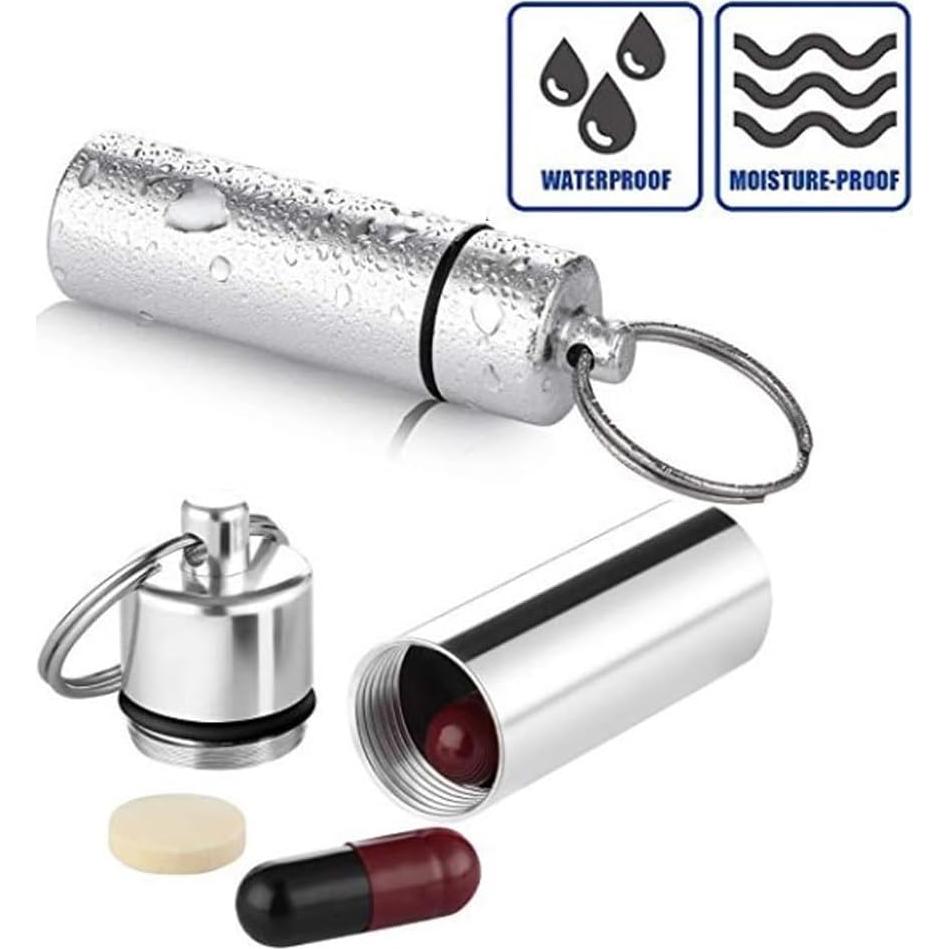 Estuche para Pastillas FAYALA 8 Piezas Aluminio Impermeable