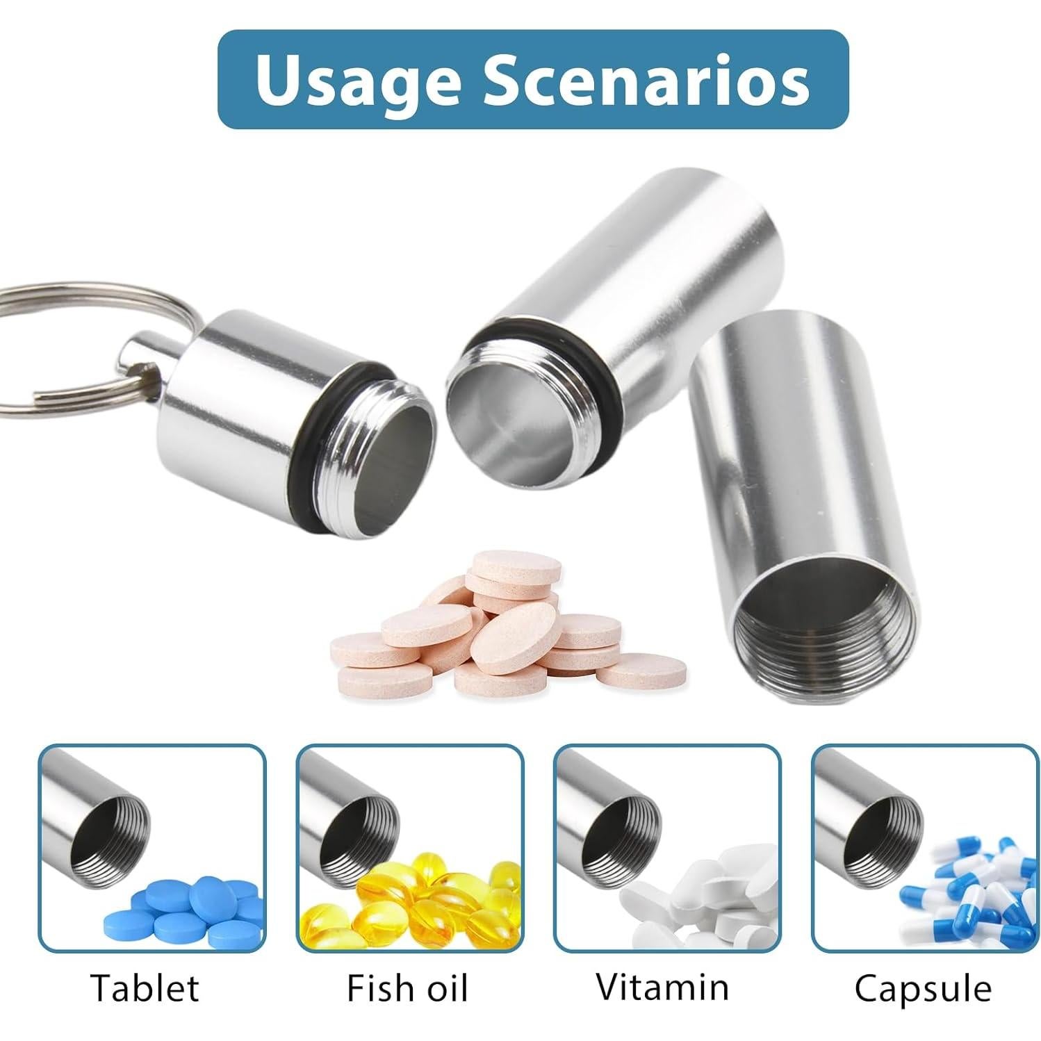 Juego de 10 Estuches para Pastillas Vocect con Llaveros