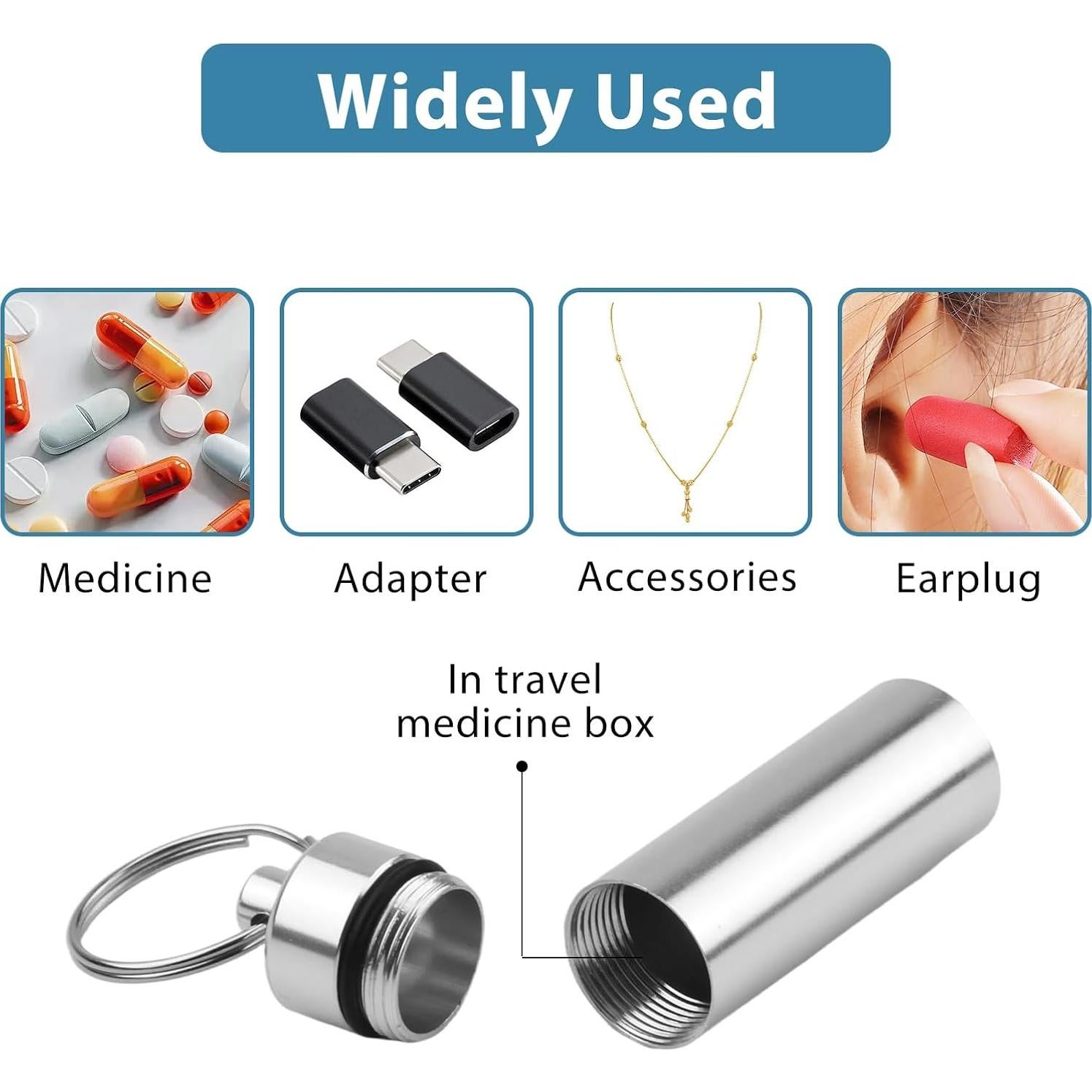 Juego de 10 Estuches para Pastillas Vocect con Llaveros