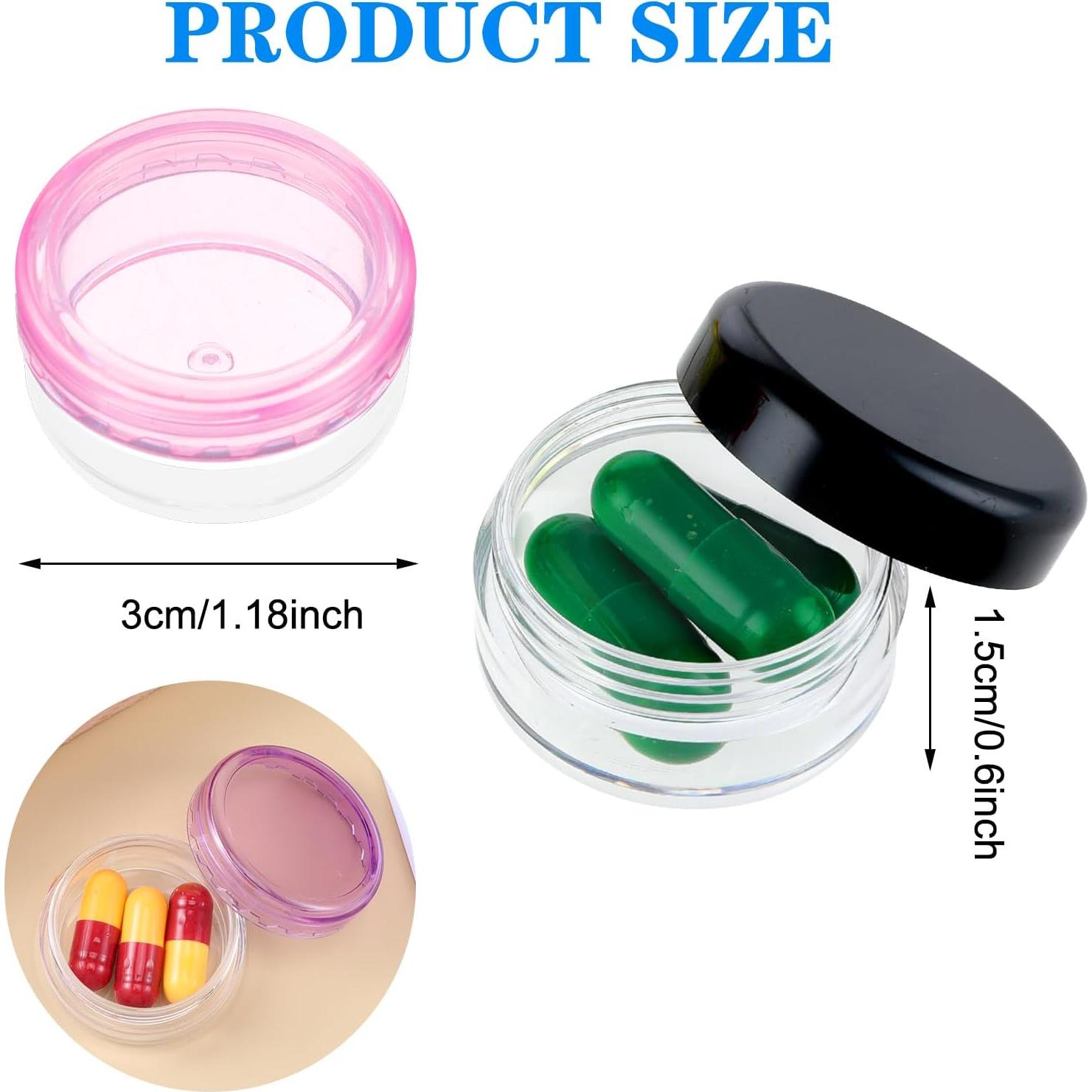 Caja Organizadora de Pastillas Dimeho 5 Pcs Sin BPA 3.81 cm