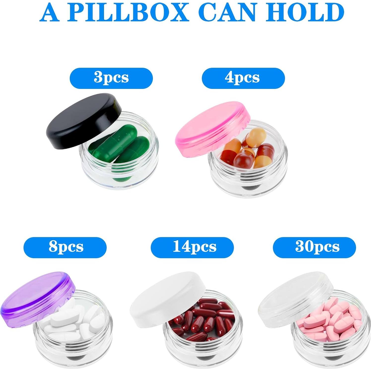 Caja Organizadora de Pastillas Dimeho 5 Pcs Sin BPA 3.81 cm