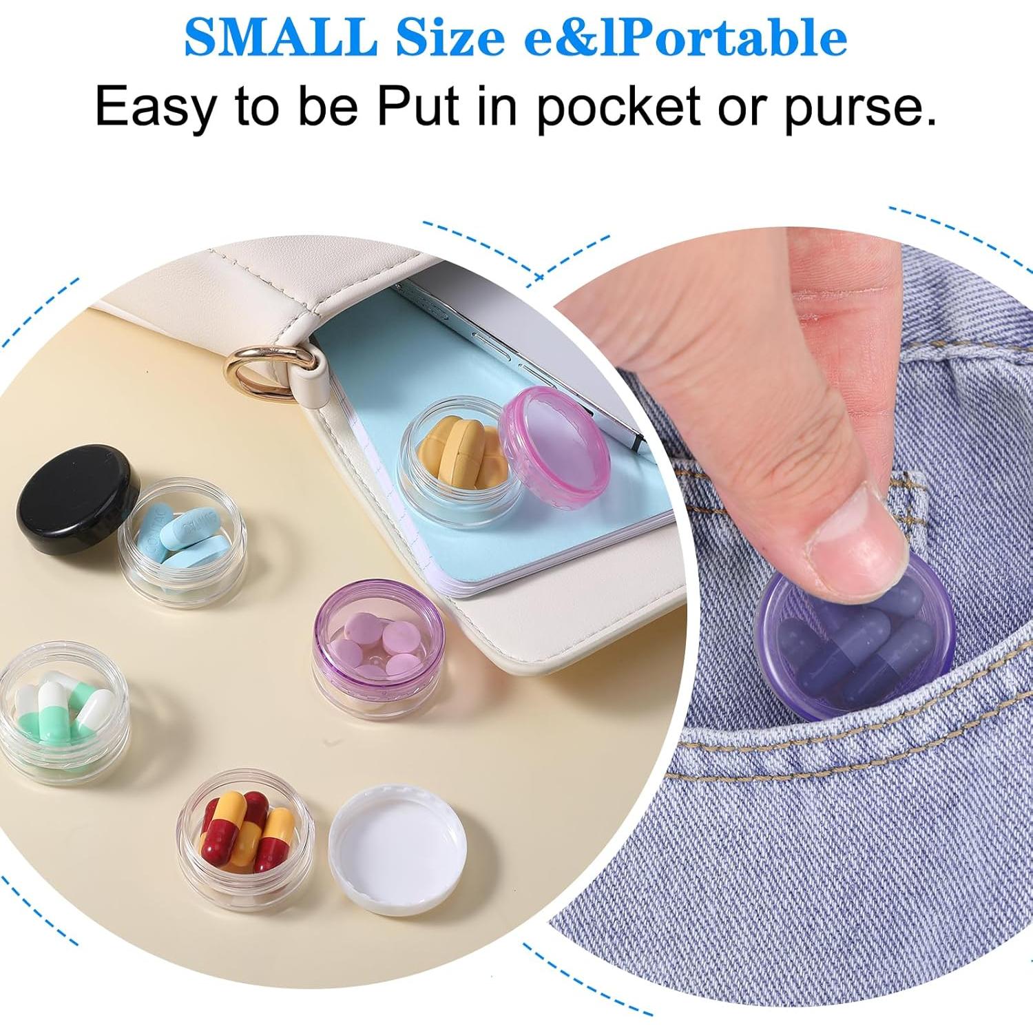 Caja Organizadora de Pastillas Dimeho 5 Pcs Sin BPA 3.81 cm