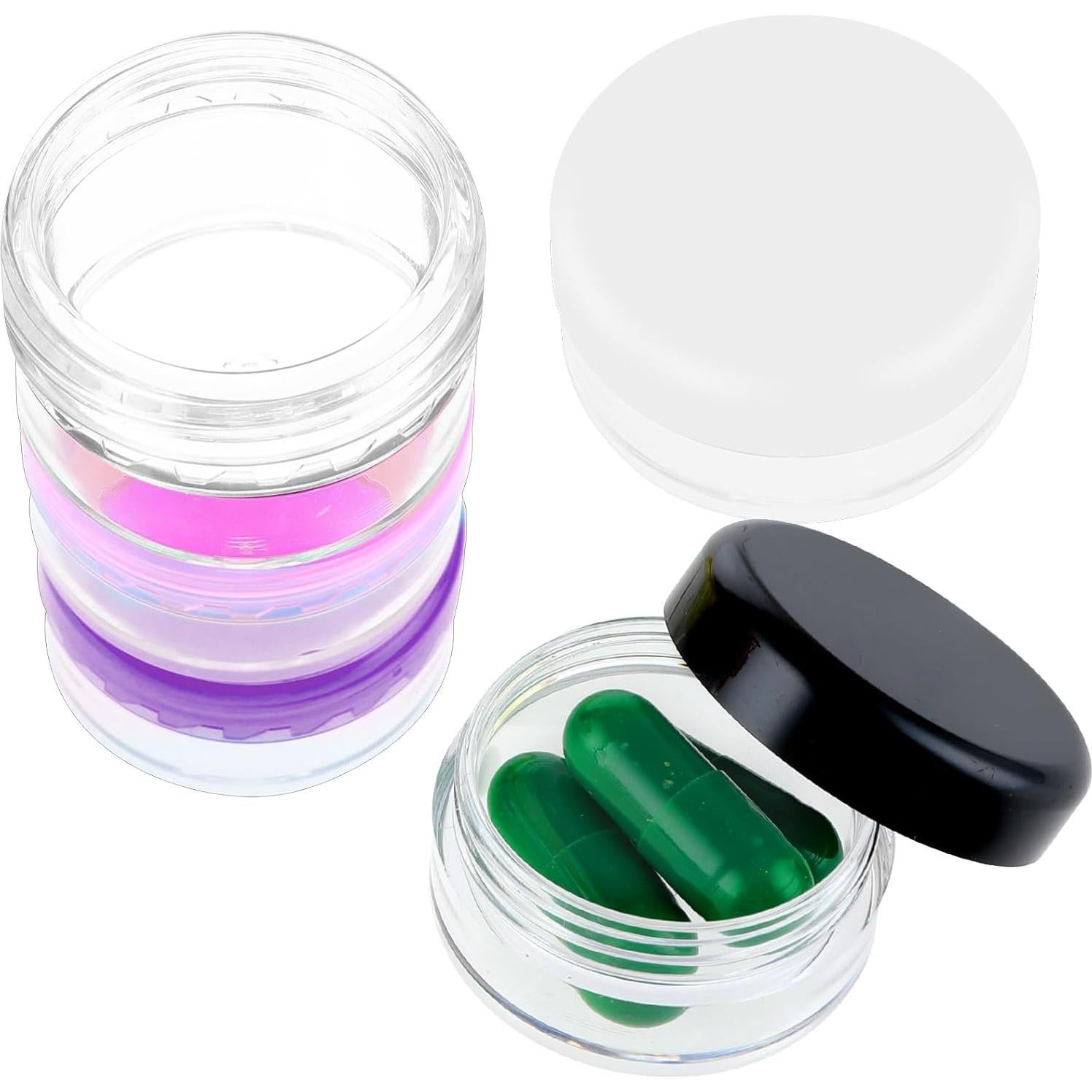 Caja Organizadora de Pastillas Dimeho 5 Pcs Sin BPA 3.81 cm