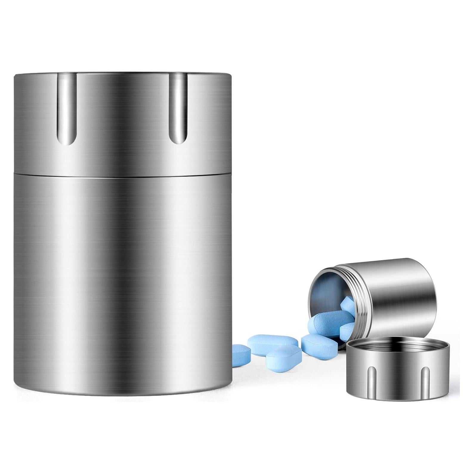 Estuche de Pastillas TISUR de Titanio Impermeable 3.73 cm