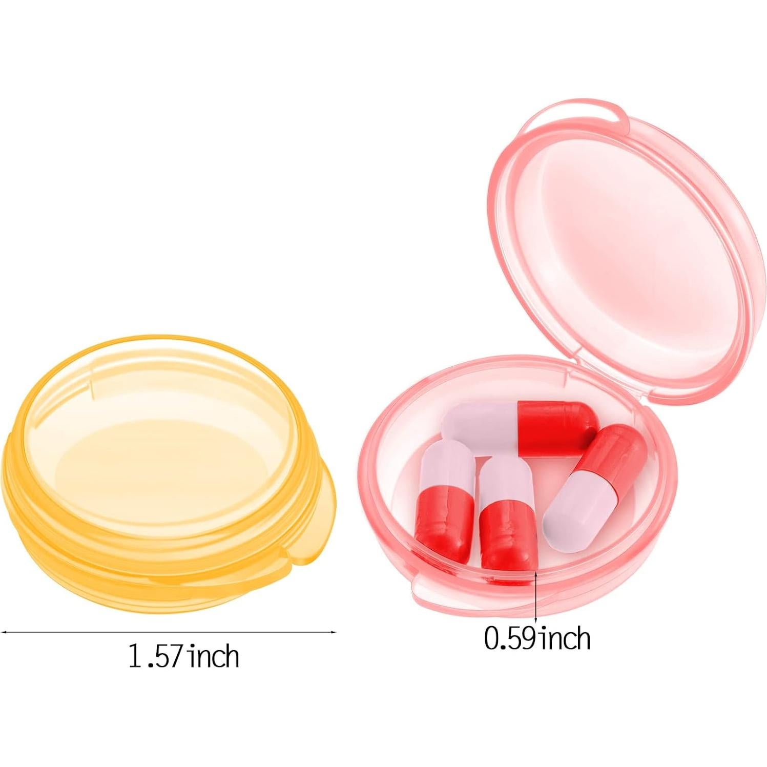 Organizador de Pastillas Patelai 6 Piezas Mini Transparente