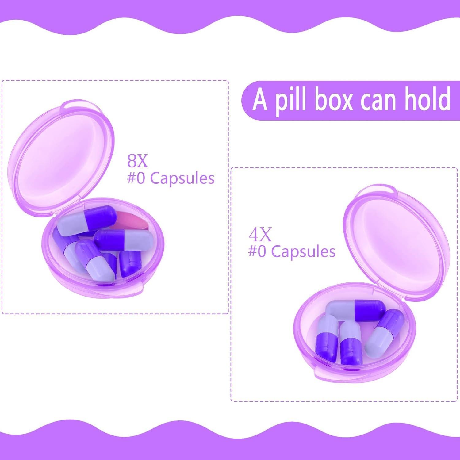 Organizador de Pastillas Patelai 6 Piezas Mini Transparente