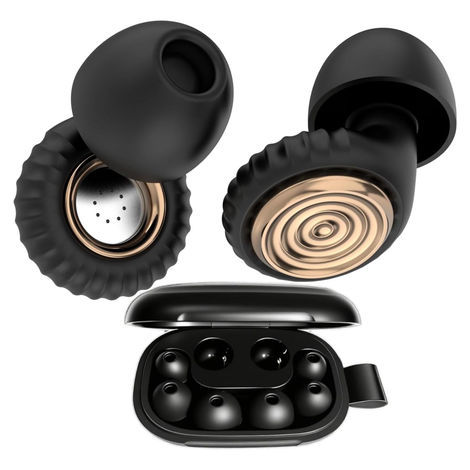 Tapones para Oídos COEHSFY 30dB Silicona Reutilizables 8 Puntas