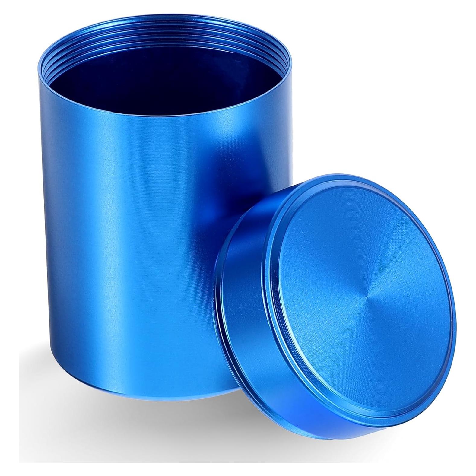 Caja de Pastillas Portátil WLLHYF Azul 6.8x4.5cm A Prueba de Agua