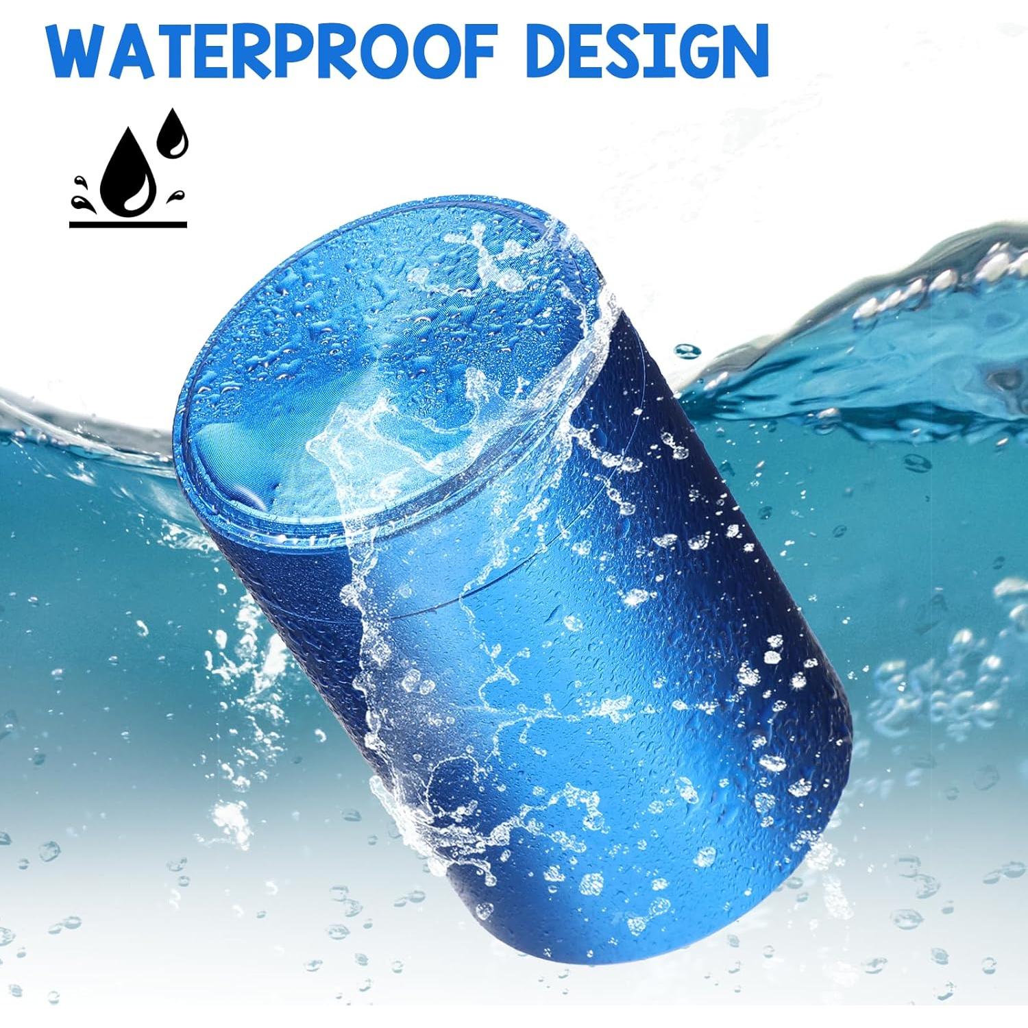 Caja de Pastillas Portátil WLLHYF Azul 6.8x4.5cm A Prueba de Agua