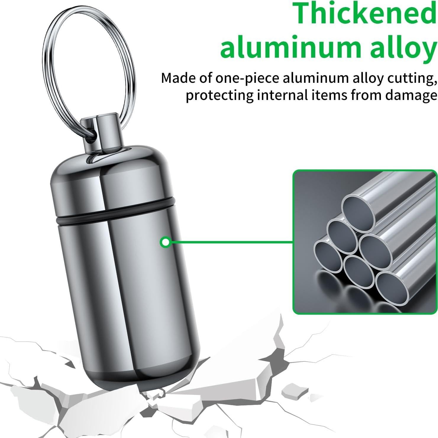 Paquete de 3 organizadores de pastillas Urekt - Aluminio a prueba de agua