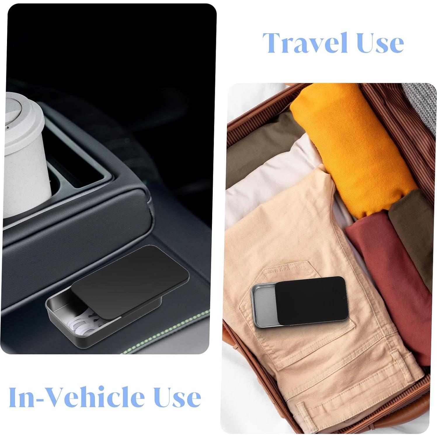 Estuche Portátil Hilo Dental Hpmjz 4 Piezas Negro 8x5x1.6cm