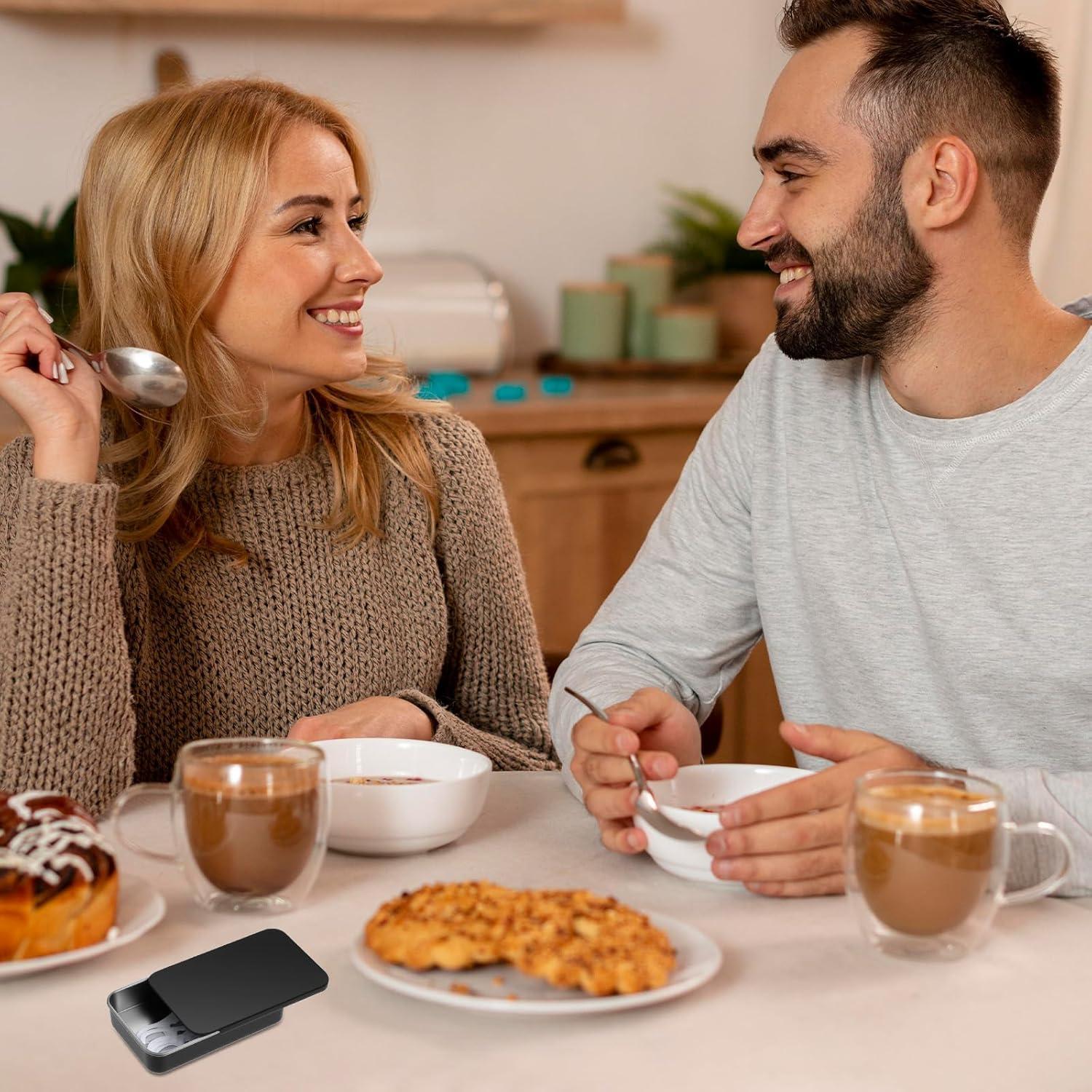 Estuche Portátil Hilo Dental Hpmjz 4 Piezas Negro 8x5x1.6cm