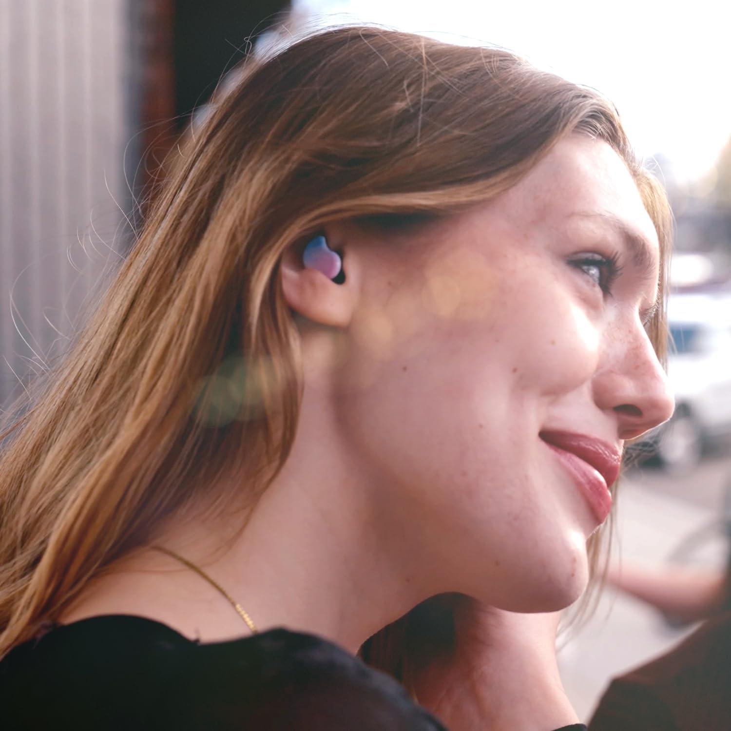 Tapones para Oídos CURVD Cliq Reutilizables con Estuche - 5 Tamaños