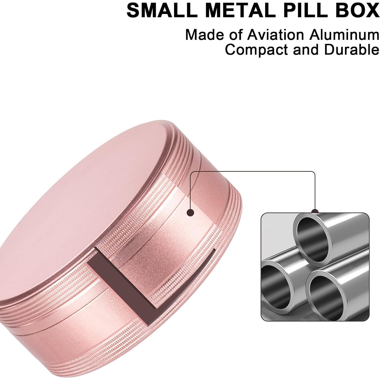 Estuche para Pastillas SOBAHIDO 2 Compartimentos Rosa