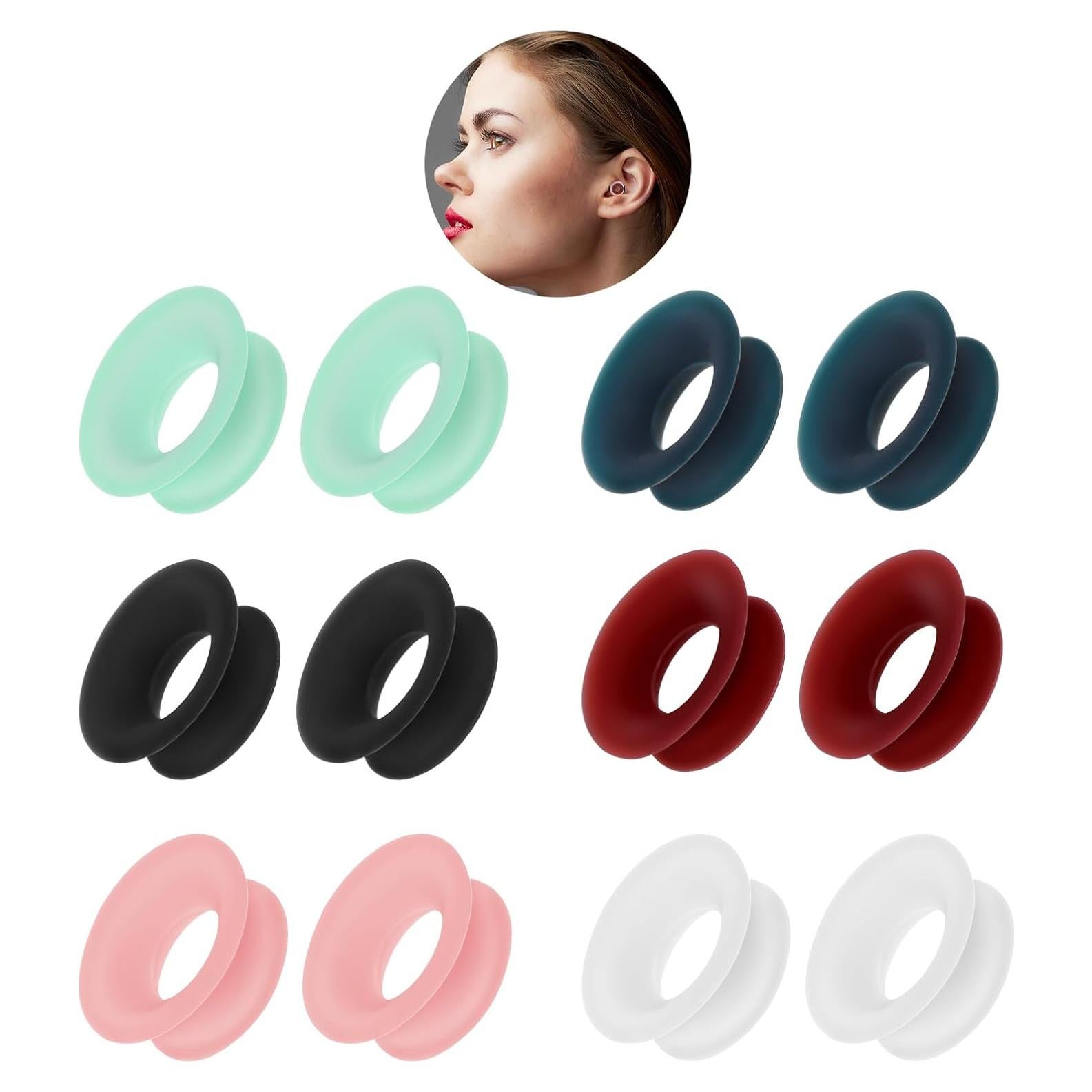 Paquete de 12 Tapones para Oídos Silicona Gjinxi 580808_1