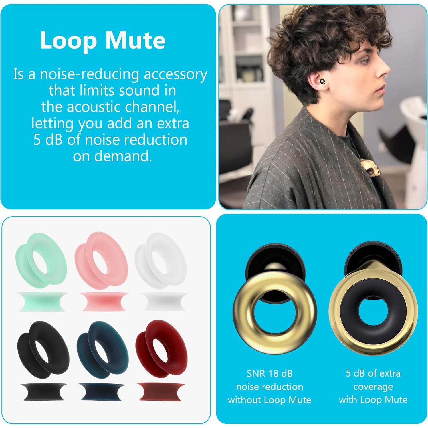 Paquete de 12 Tapones para Oídos Silicona Gjinxi 580808_1