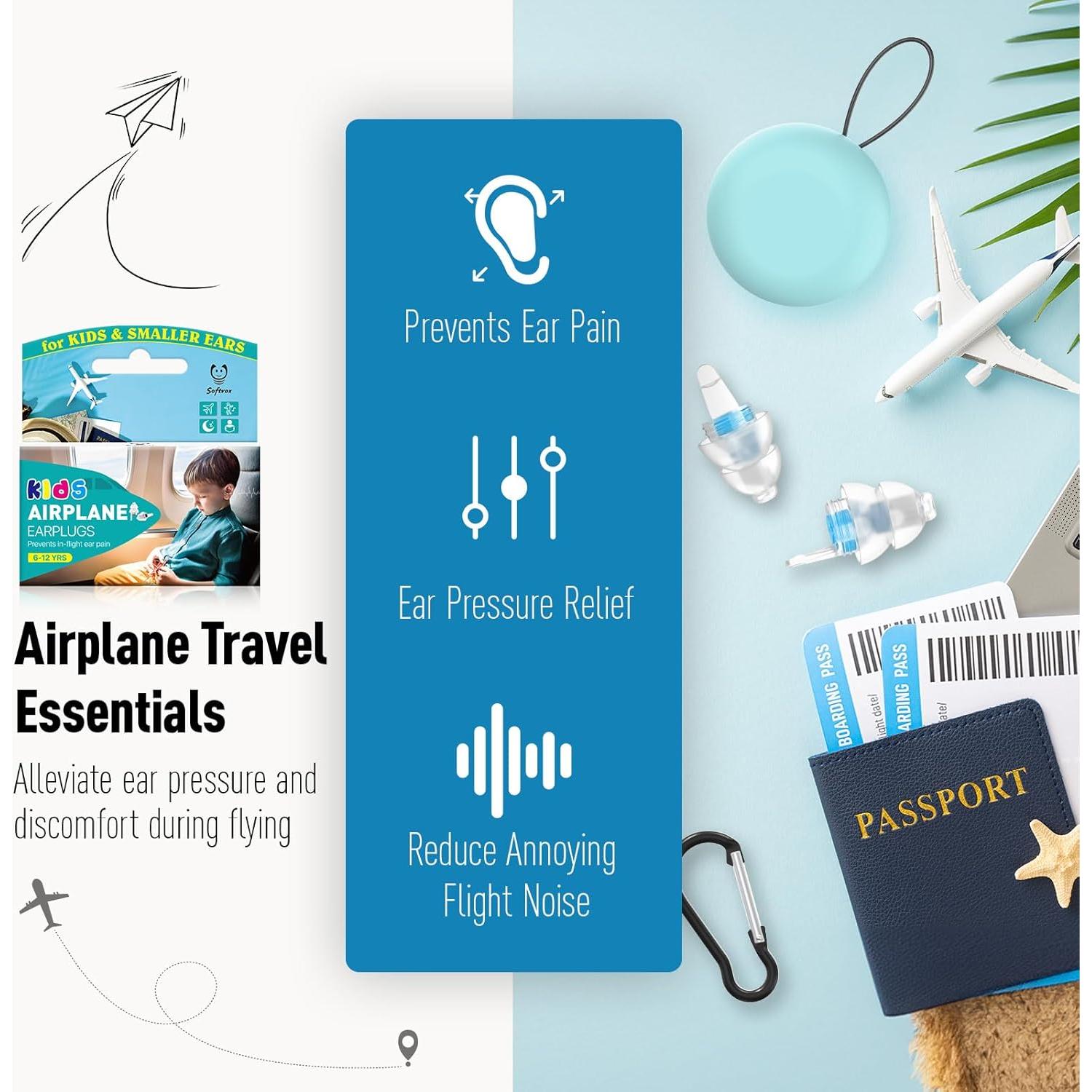 Tapones para Oídos Niños Softvox Marino, Alivio Presión 25 dB