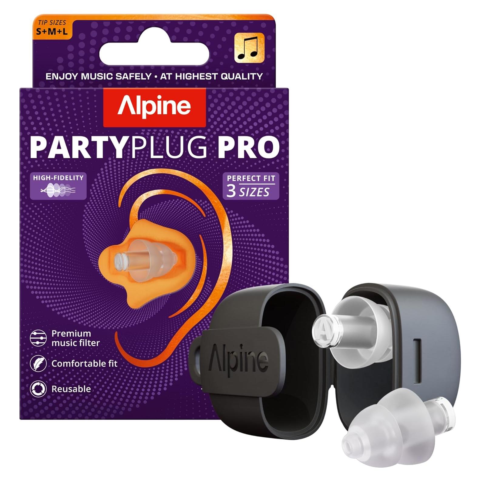Tapones para Oídos Alpine PartyPlug Pro - Alta Fidelidad 21dB