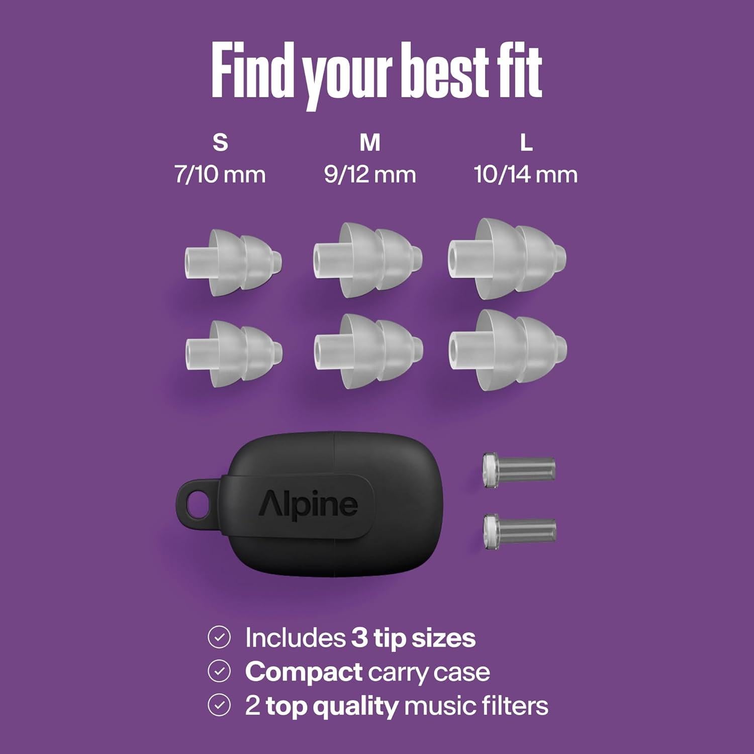 Tapones para Oídos Alpine PartyPlug Pro - Alta Fidelidad 21dB